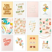 Soft Pastel Modern Wishes Booklet of Cards, Pack of 12 for only USD 14.99 | Hallmark