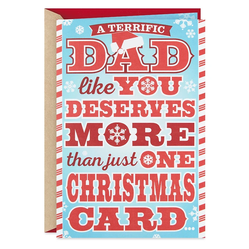 You Deserve More Than One Card Funny Christmas Card for Dad With Mini Cards for only USD 5.29 | Hallmark