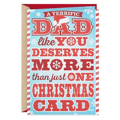 You Deserve More Than One Card Funny Christmas Card for Dad With Mini Cards for only USD 5.29 | Hallmark