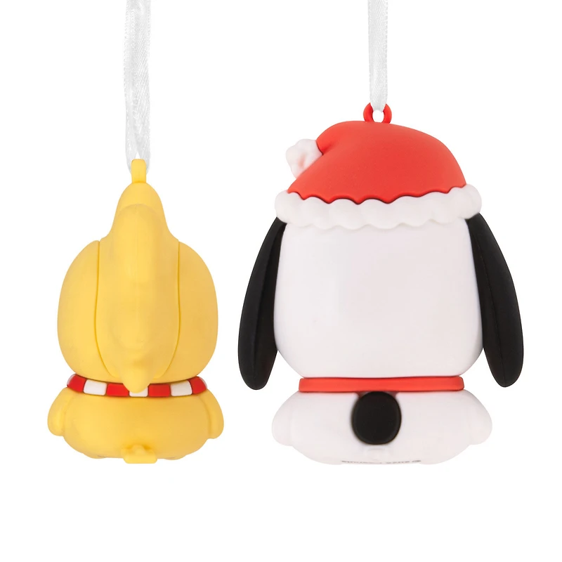 Better Together Peanuts® Holiday Snoopy and Woodstock Magnetic Hallmark Ornaments, Set of 2 for only USD 14.99 | Hallmark