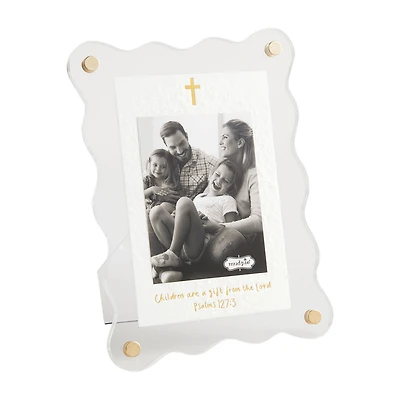 Mud Pie Acrylic Picture Frame With Cross and Bible Verse, 3x4 for only USD 20.00 | Hallmark