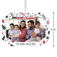 Festive Fun Metal Personalized Ornament, Custom Photo and Text for only USD 17.99 | Hallmark