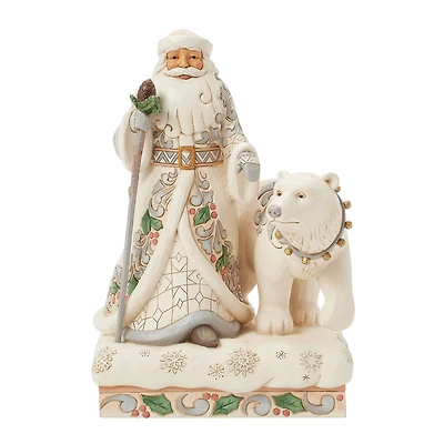 Jim Shore Woodland Santa With Polar Bear Figurine, 10.24" for only USD 110.00 | Hallmark