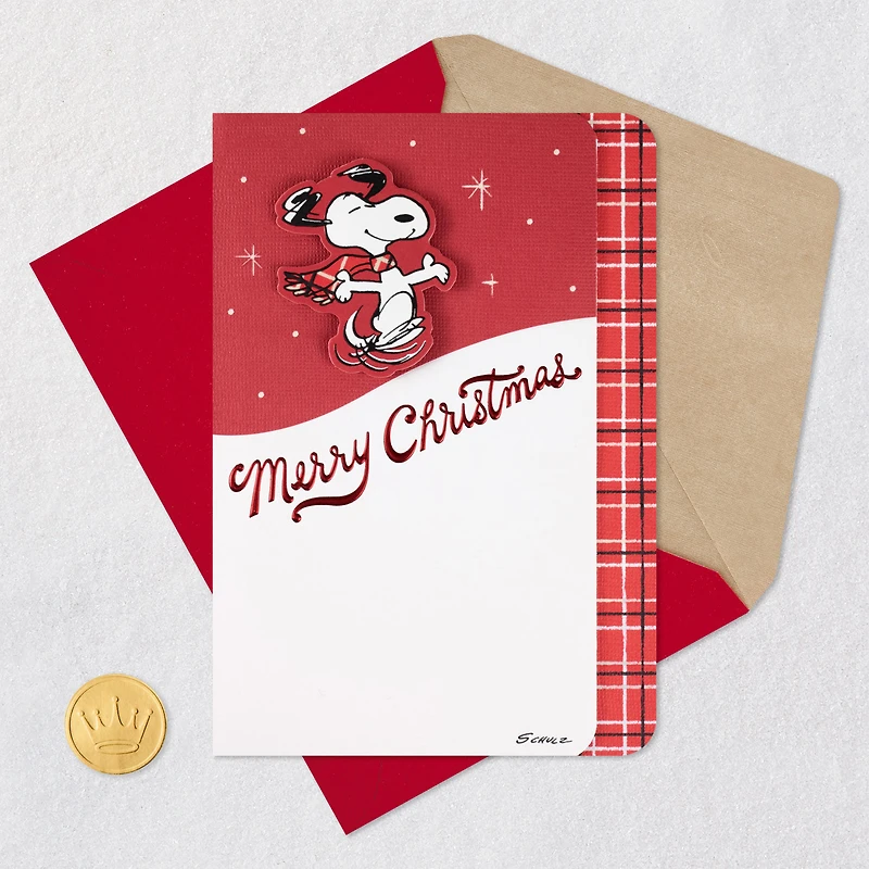 Peanuts® Snoopy Feel the Joy Christmas Card for only USD 5.99 | Hallmark
