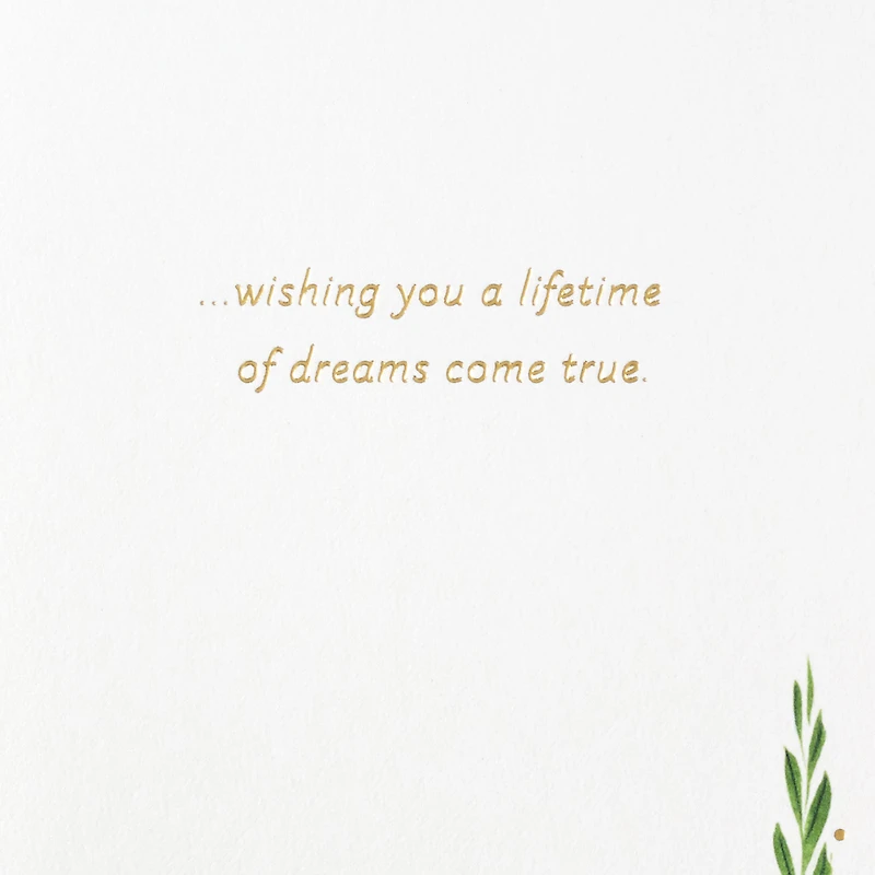 A Lifetime of Dreams Come True Wedding Card for only USD 4.99 | Hallmark