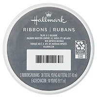 0.2" Red/Green/Blue Metallic 3-Pack Curling Ribbon, 90' total for only USD 2.99 | Hallmark