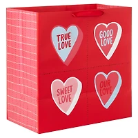 15" Candy Hearts on Red Extra-Deep Valentine's Day Gift Bag for only USD 5.49 | Hallmark