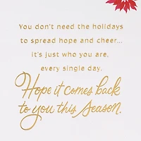 Lacey Chabert Collection You Spread Hope and Cheer Every Day Christmas Card for only USD 6.99 | Hallmark