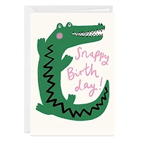 Snappy Crocodile Funny Custom Birthday Card for only USD 4.99 | Hallmark