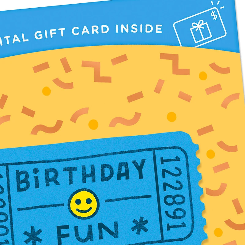 Fun Ticket Gift Card Greeting Birthday Card for only USD 4.99 | Hallmark