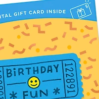 Fun Ticket Gift Card Greeting Birthday Card for only USD 4.99 | Hallmark