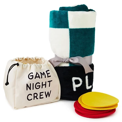 Game Night Checkerboard Blanket With Playing Pieces for only USD 34.99 | Hallmark