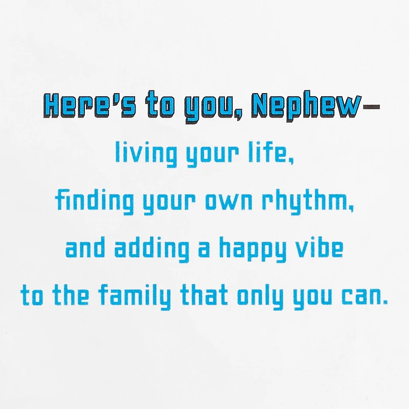 You Add a Happy Vibe Birthday Card for Nephew With Decal for only USD 8.59 | Hallmark