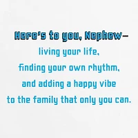 You Add a Happy Vibe Birthday Card for Nephew With Decal for only USD 8.59 | Hallmark