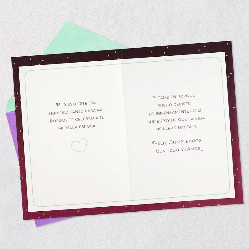 So Happy to Celebrate You Spanish-Language Birthday Card for Wife for only USD 5.59 | Hallmark