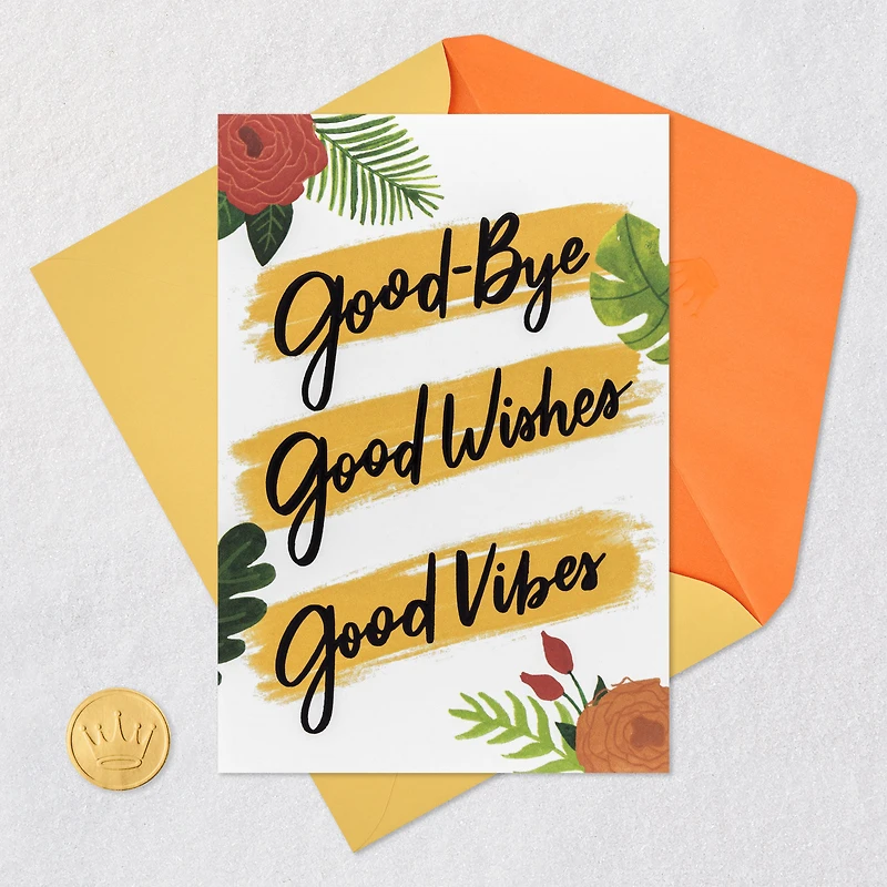 Good Wishes and Good Vibes Goodbye Card for only USD 4.59 | Hallmark