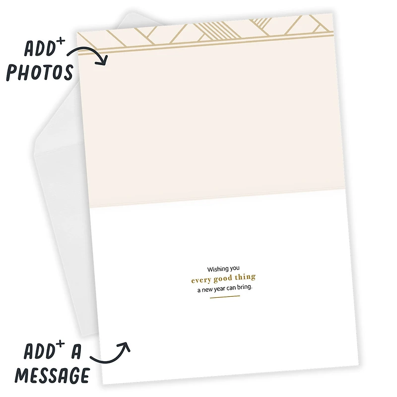Gold 2026 Custom New Year Card for only USD 4.99 | Hallmark