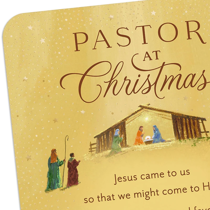 Celebrating His Coming Religious Christmas Card for Pastor for only USD 3.99 | Hallmark