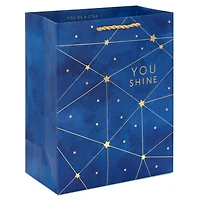 9.6" Gold Stars on Navy You Shine Medium Gift Bag for only USD 4.49 | Hallmark