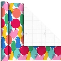 Stripes, Balloons and Dots 3-Pack Wrapping Paper Mini Roll Bundle, 60 sq. ft. total for only USD 9.99 | Hallmark
