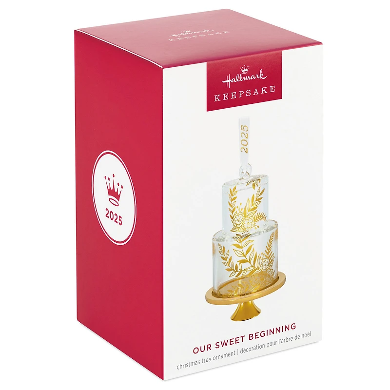 Our Sweet Beginning 2025 Glass Ornament for only USD 30.99 | Hallmark