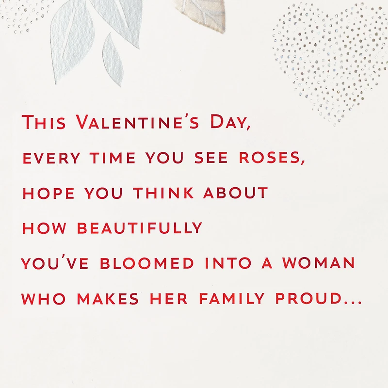You Make Your Family Proud Valentine's Day Card for Granddaughter for only USD 5.59 | Hallmark