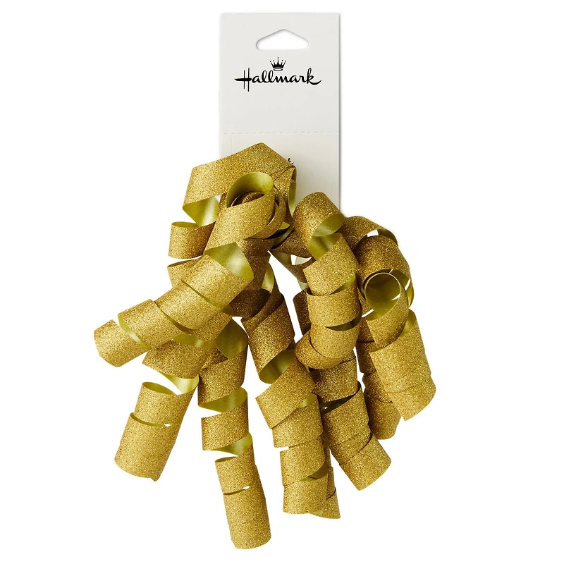 6.5" Sparkly Gold Curly Ribbon Gift Bow for only USD 1.99 | Hallmark