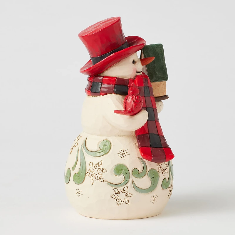 Jim Shore Heartwood Creek Snowman and Cardinal Figurine, 6.25" for only USD 49.99 | Hallmark