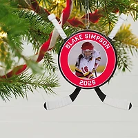 Hockey Star Personalized Photo Ornament, Custom Photo and Text for only USD 30.99 | Hallmark