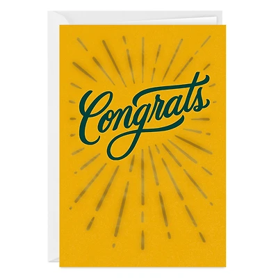 Gold Burst Custom Congratulations Card for only USD 4.99 | Hallmark