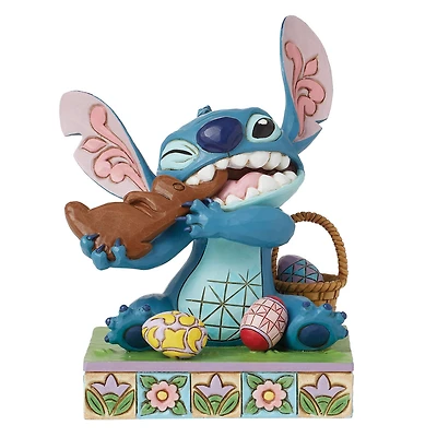 Jim Shore Disney Stitch With Chocolate Bunny Easter Figurine, 5" for only USD 52.99 | Hallmark