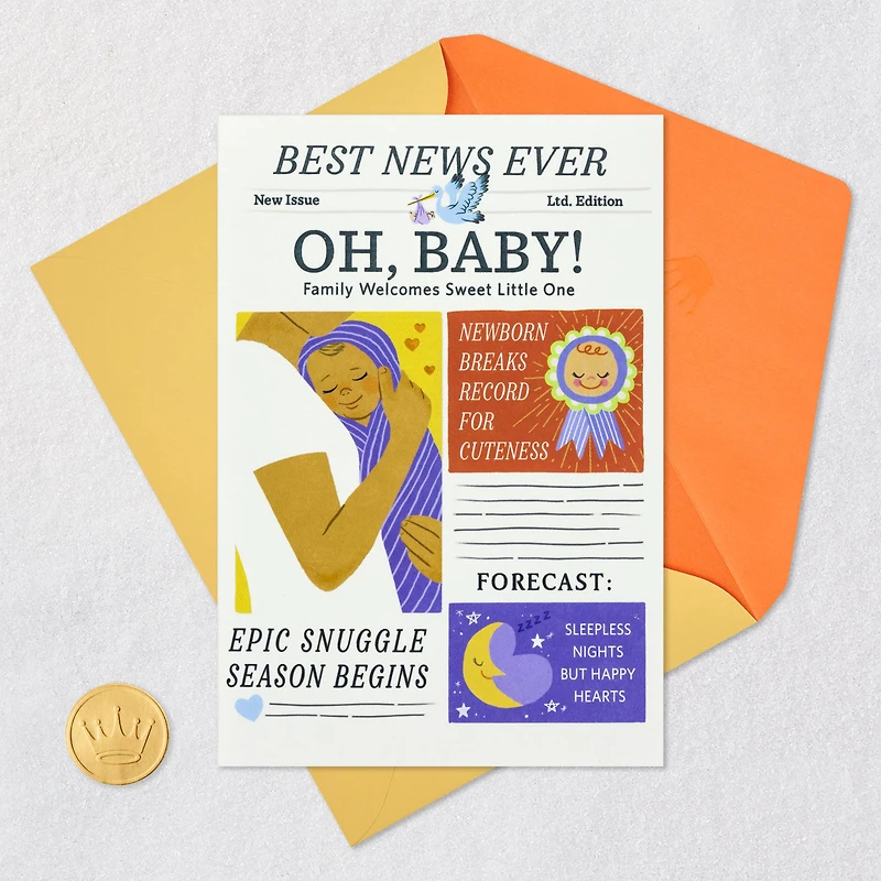 Celebrating Your Awww-mazing News New Baby Card for only USD 5.99 | Hallmark