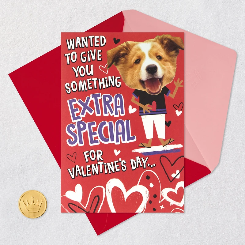 Hugging Dog Pop-Up Valentine's Day Card for Kids for only USD 5.99 | Hallmark