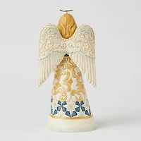 Jim Shore Heartwood Creek Blue and Gold Angel Figurine, 8.46" for only USD 75.00 | Hallmark
