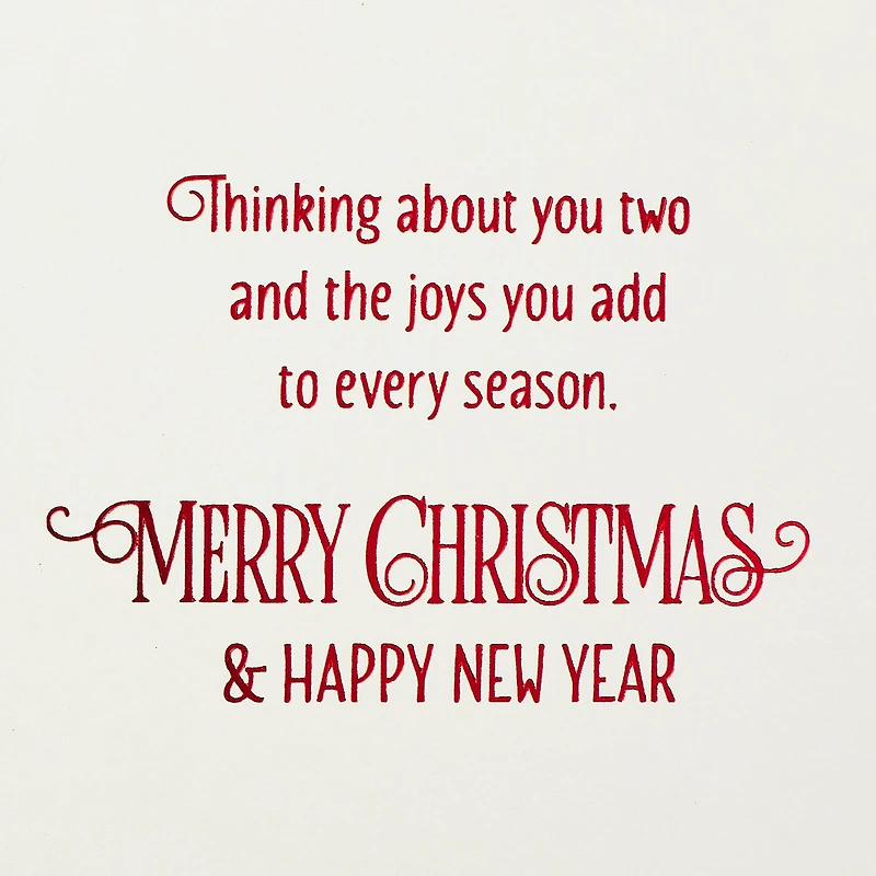 Thinking of the Joys You Add to the Season Christmas Card for Granddaughter and Husband for only USD 5.59 | Hallmark