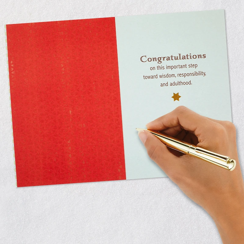 Wisdom, Responsibility and Adulthood Bar Mitzvah Card for only USD 2.59 | Hallmark