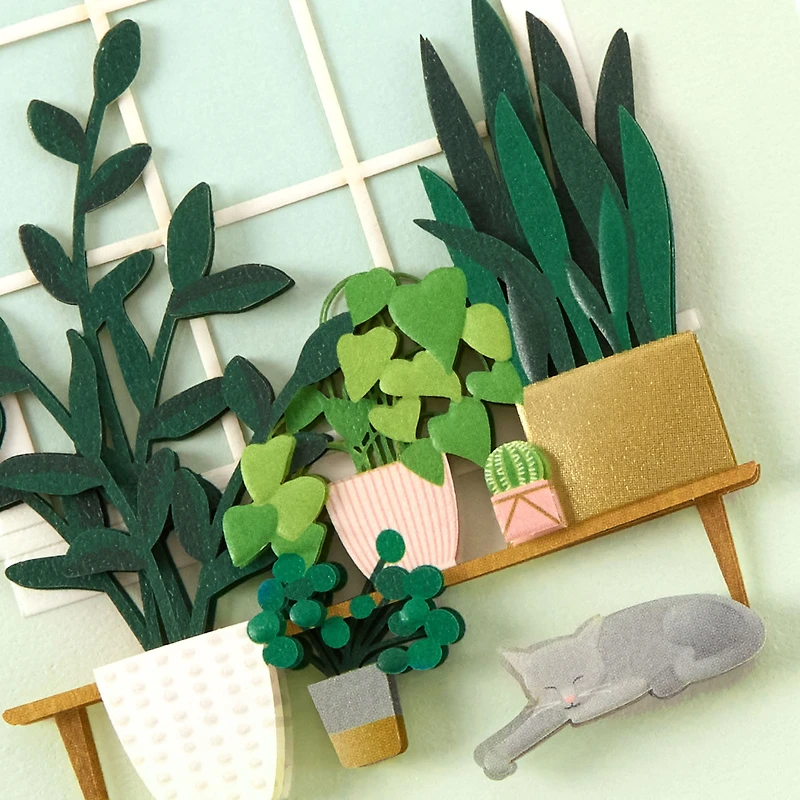 Houseplants With Cat Thinking of You Card for only USD 7.59 | Hallmark