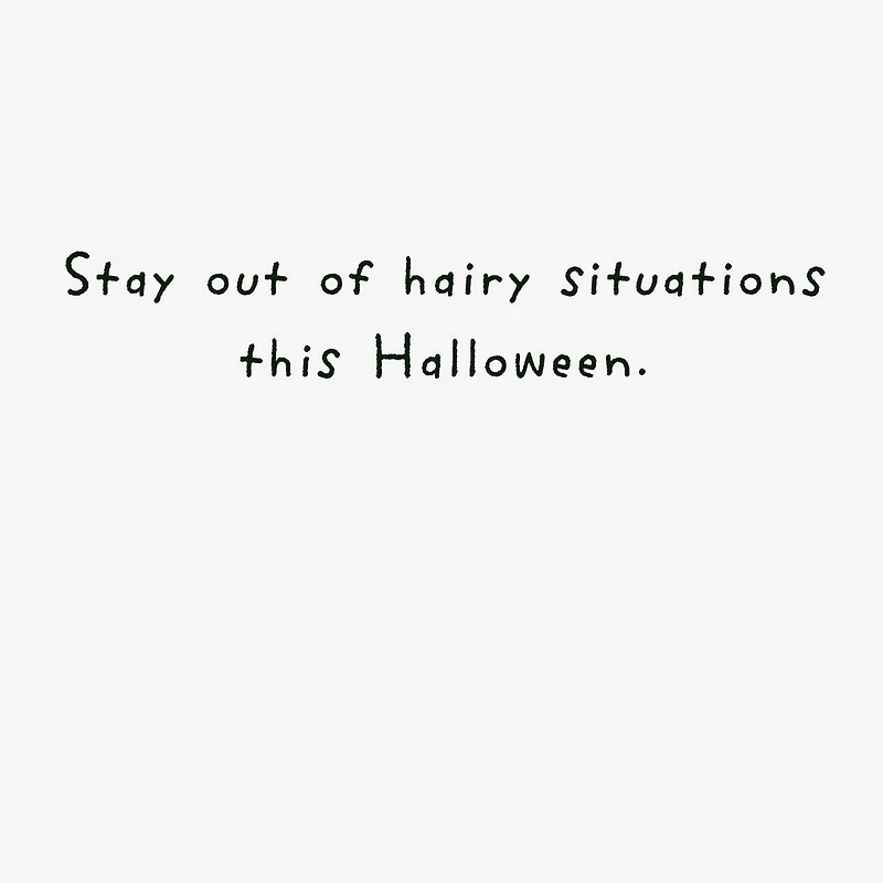 Werewolf's Hairy Situation Funny Halloween Card for only USD 3.69 | Hallmark