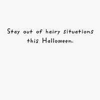 Werewolf's Hairy Situation Funny Halloween Card for only USD 3.69 | Hallmark