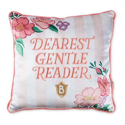 Bridgerton Dearest Gentle Reader Throw Pillow, 18x18 for only USD 34.99 | Hallmark