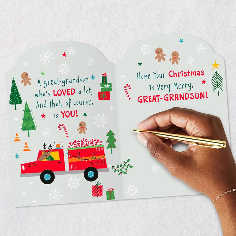 Santa With a Wish for You Christmas Card for Great-Grandson for only USD 2.00 | Hallmark