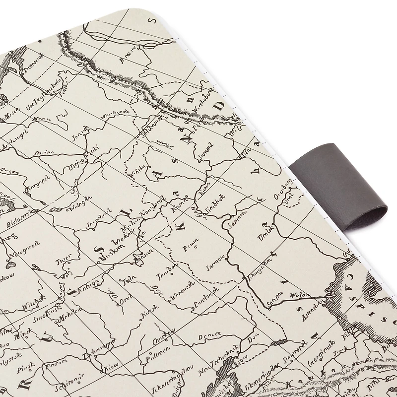 Gray Etched Compass Faux Leather Notebook for only USD 16.99 | Hallmark
