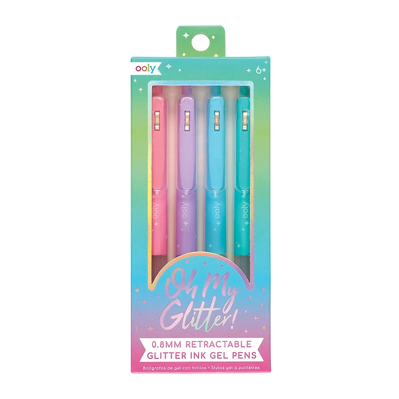 Ooly Retractable Glitter Gel Ink Pens, 4-count for only USD 8.99 | Hallmark