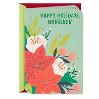 Happy Holidays Flowers Holiday Card for Neighbor for only USD 3.99 | Hallmark