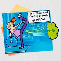 Yoga Fart Joke Funny Birthday Card for only USD 4.59 | Hallmark