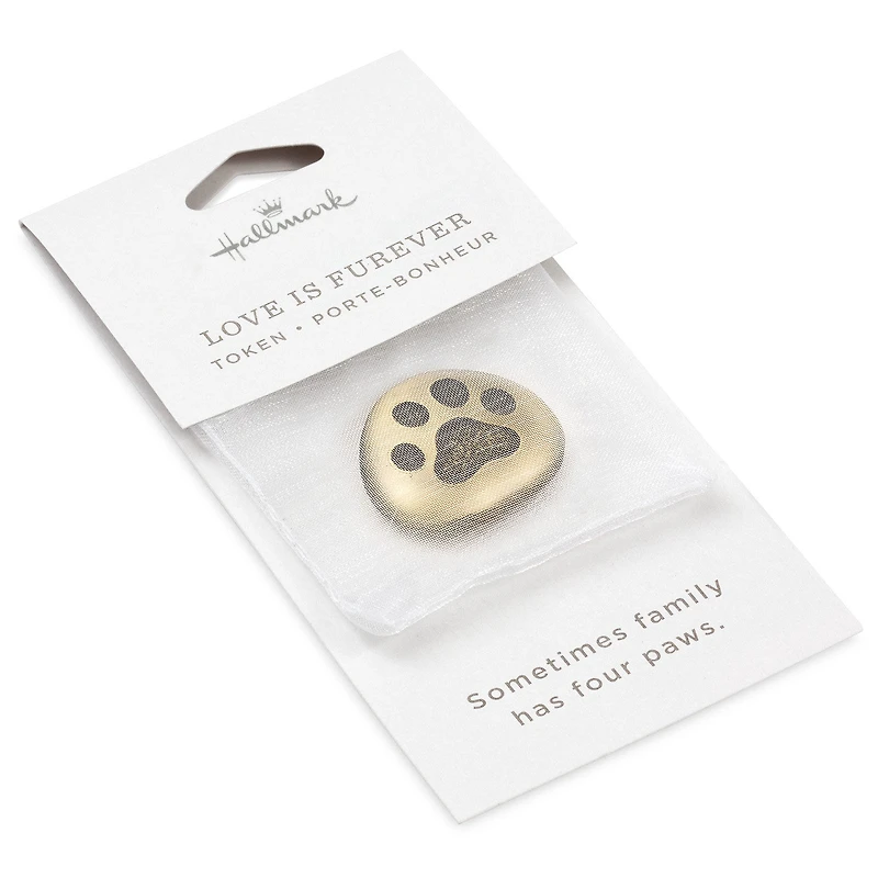 Love Is Furever Paw Print Metal Pocket Token for only USD 9.99 | Hallmark