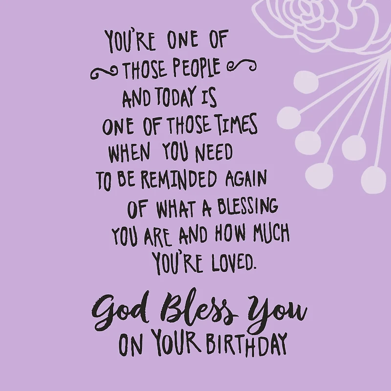 God Bless You Religious Birthday Card for only USD 3.99 | Hallmark