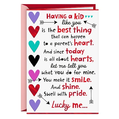 So Lucky to Have a Kid Like You Valentine's Day Card From Parent for only USD 3.99 | Hallmark