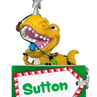 Festive Dinosaur Personalized Ornament, Custom Text for only USD 30.99 | Hallmark