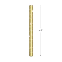 Merry Christmas on Gold Metallic Jumbo Wrapping Paper Roll, 54 sq. ft. for only USD 9.99 | Hallmark